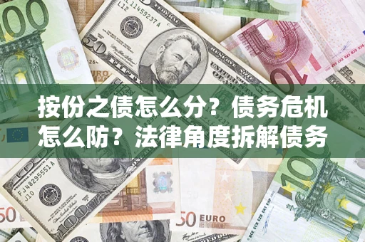 武汉按份之债怎么分？债务危机怎么防？法律角度拆解债务分配与风险自保指南