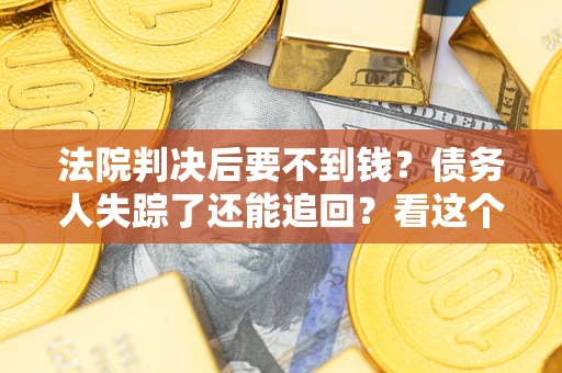 武汉法院判决后要不到钱？债务人失踪了还能追回？看这个方法！