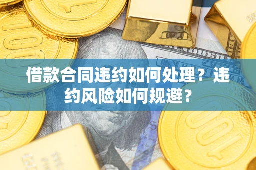 武汉借款合同违约如何处理？违约风险如何规避？