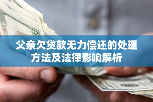 武汉父亲欠贷款无力偿还的处理方法及法律影响解析