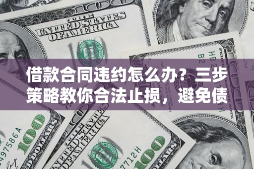 武汉借款合同违约怎么办？三步策略教你合法止损，避免债务危机升级