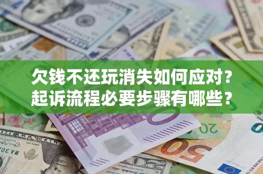 武汉欠钱不还玩消失如何应对？起诉流程必要步骤有哪些？
